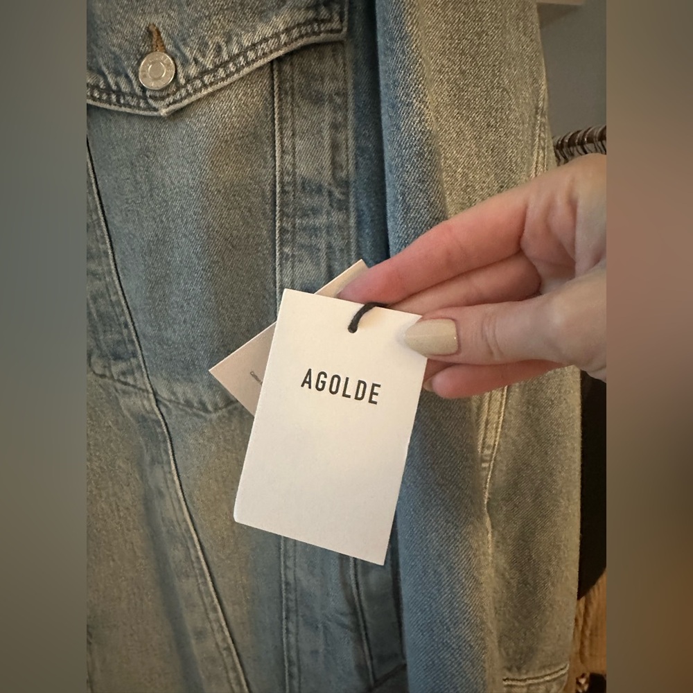Agolde Wayne Oversized Denim Jacket NWT - Picture 10 of 10